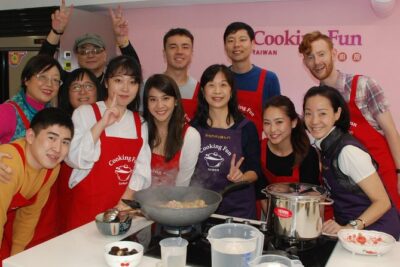Xiao Long Bao, Chicken vermicelli with mushroom and sesame oil, Tofu strips salad, Bubble milk tea. Taiwan Traditional Delicacies Experience-A (Taipei Cooking Class)