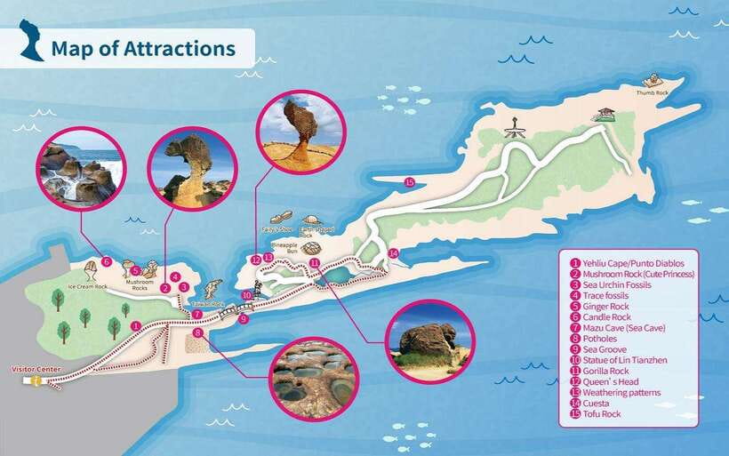 Yehliu Geopark Admission Ticket - Following the cape from one formation to the next